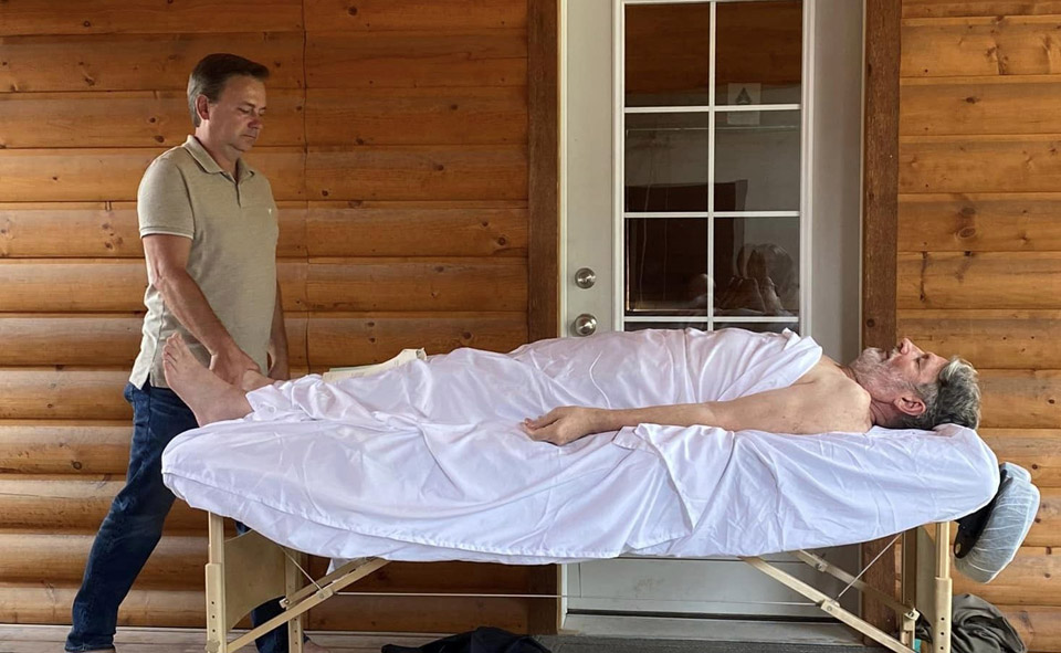 10 Reasons to Learn Raindrop from a CARE Instructor 3 Anthony Stewart demonstrating Raindrop Technique for CCIs