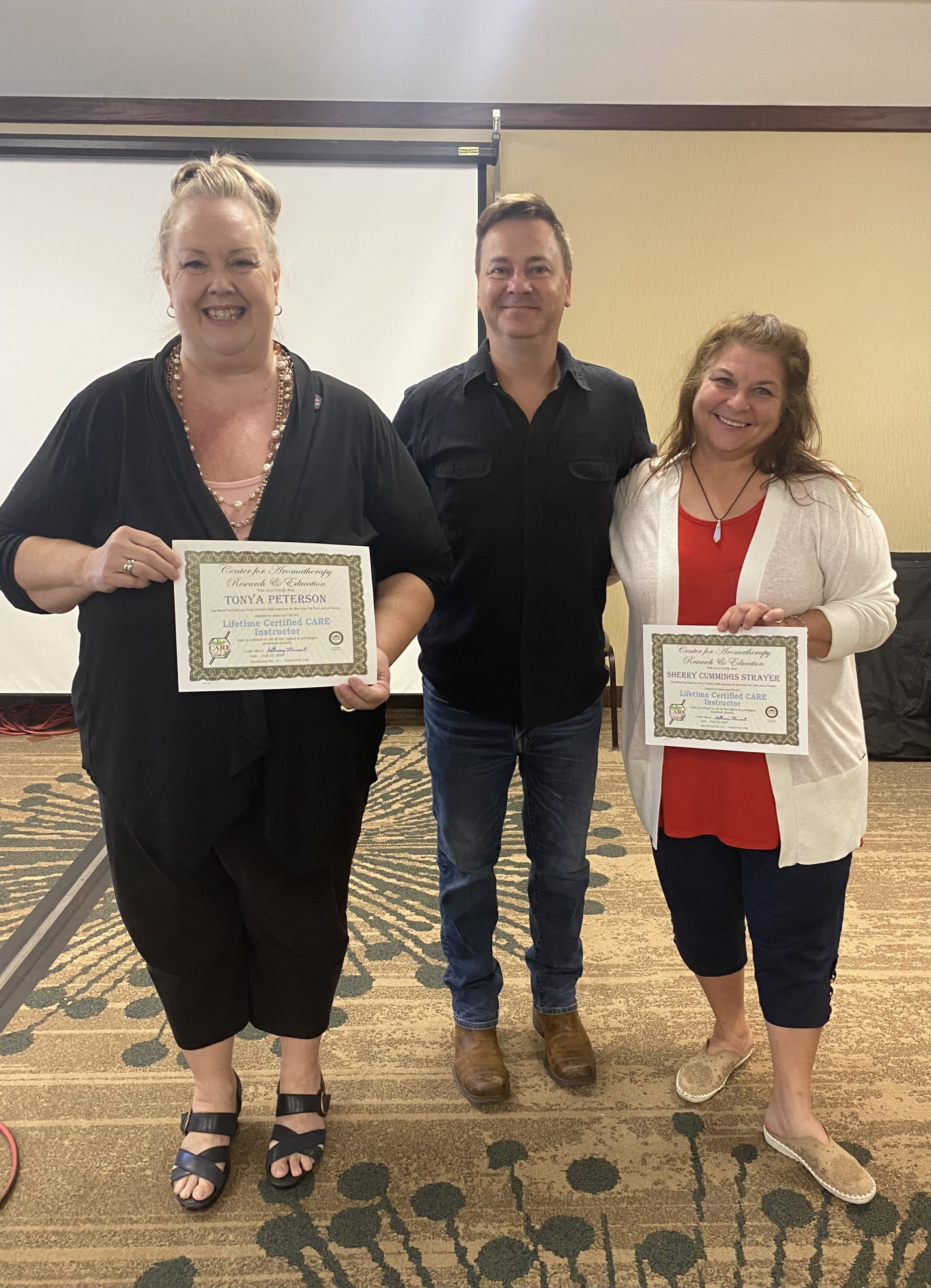 Relationship and Connection 16 Tonya Peterson, LCCI and Sherry Cummings-Strayer, LCCI (pictured with Anthony Stewart) were recognized as Lifetime Certified CARE Instructors, CARE’s highest honor